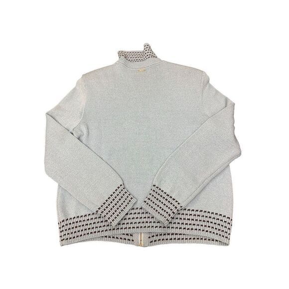 St. John Sport By Marie Gray Blue Knit Full Zip Women's Blazer Jacket Size  S - Picture 2 of 13